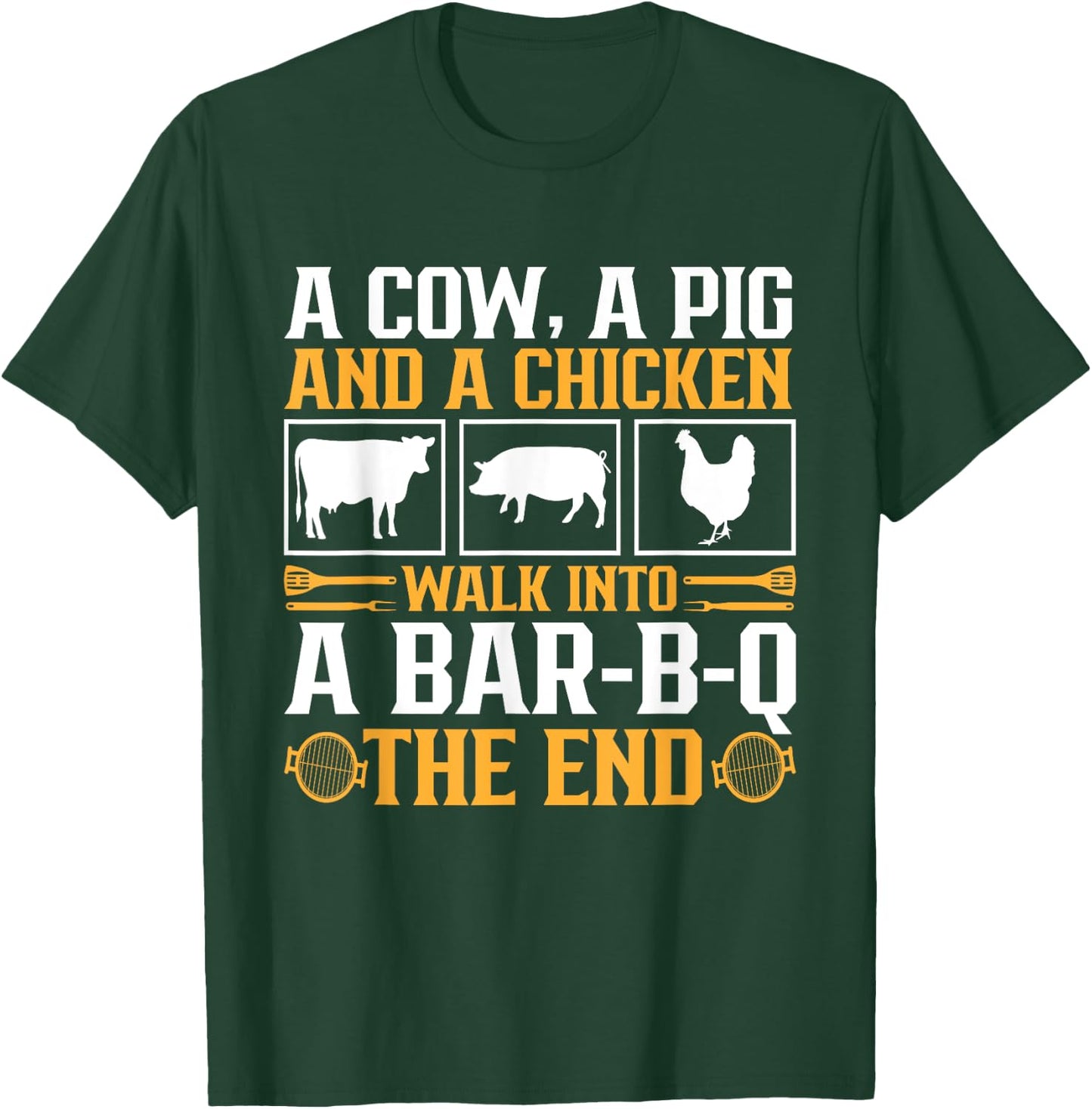 Funny Barbecue BBQ Joke Grill Lover Pitmaster Grilling T-Shirt - T-Shirt | Forest