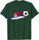 Serbia Flag Jersey Serbian Soccer Team Serb or Serbian T-Shirt - T-Shirt | Forest