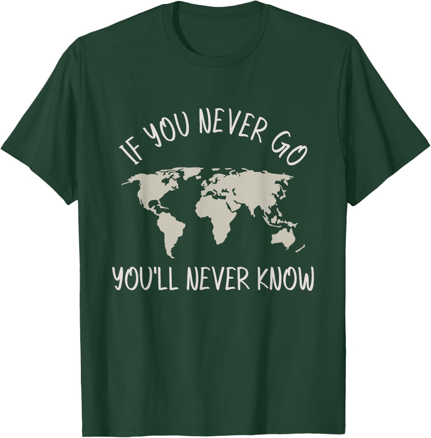 Ozdilh Black Women's 'If You Never Go, You'll Never Know' Traveler T-Shirt - T-Shirt | Forest