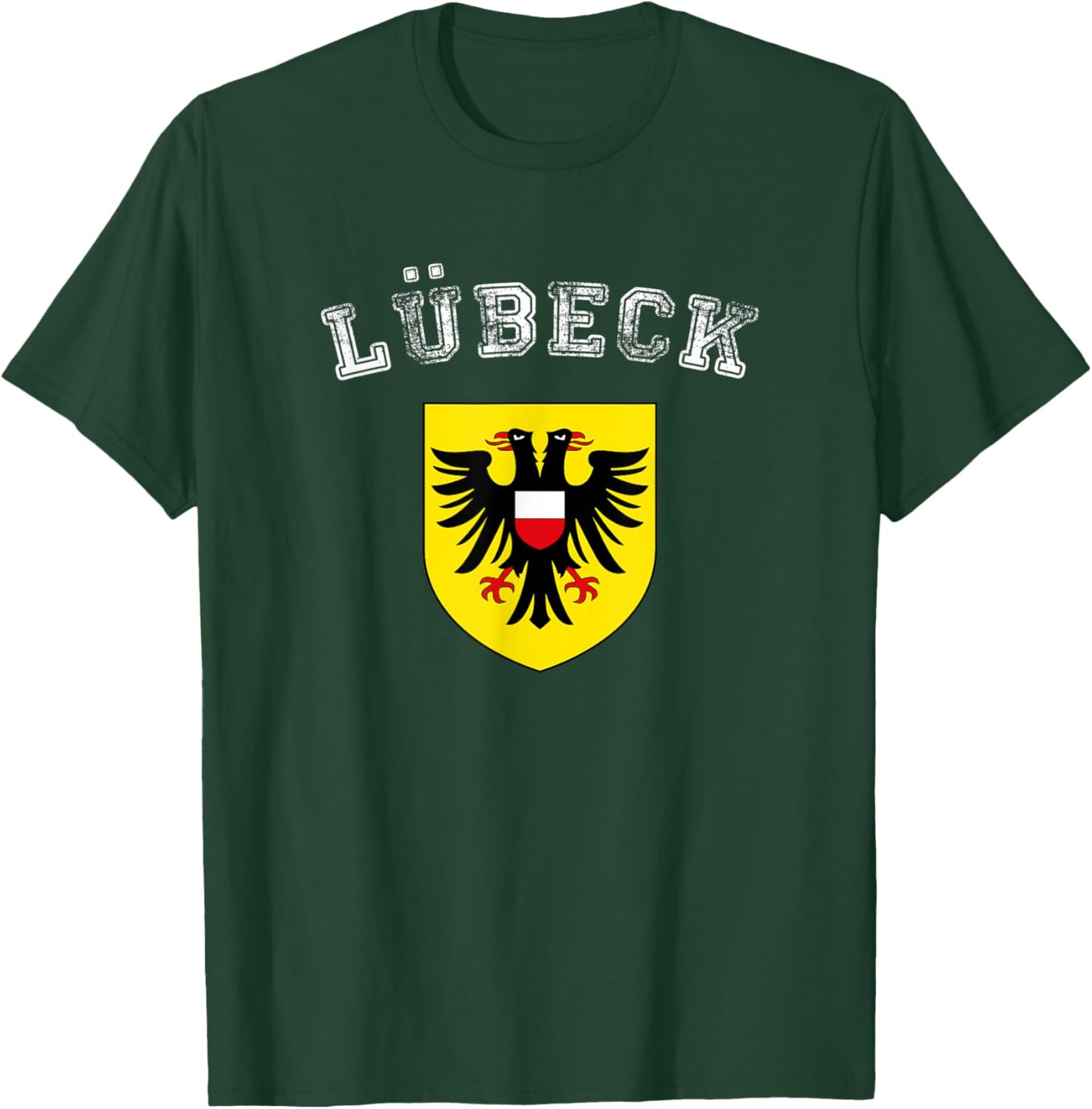Coat of arms of the city of Lübeck T-Shirt - T-Shirt | Forest