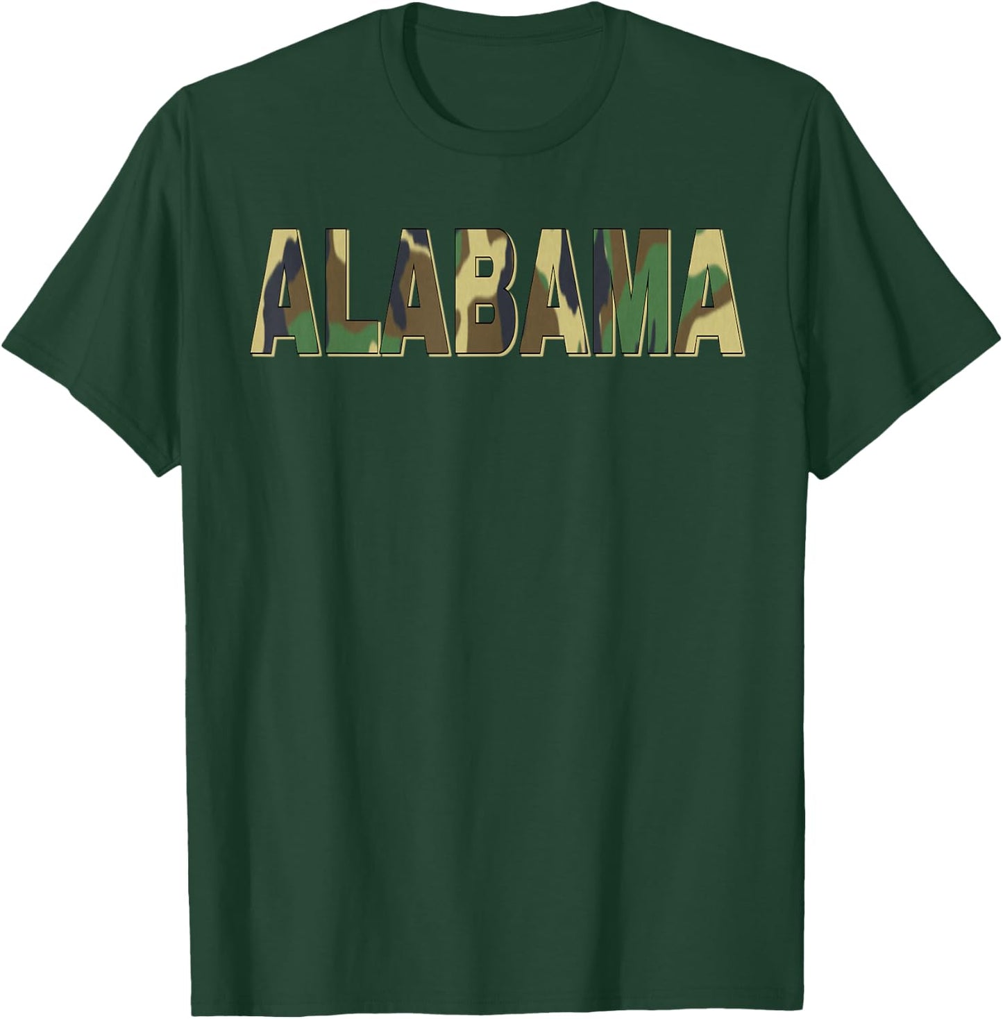 Alabama Camouflage Men Women & Kids Camo Alabama T-Shirt - T-Shirt | Forest