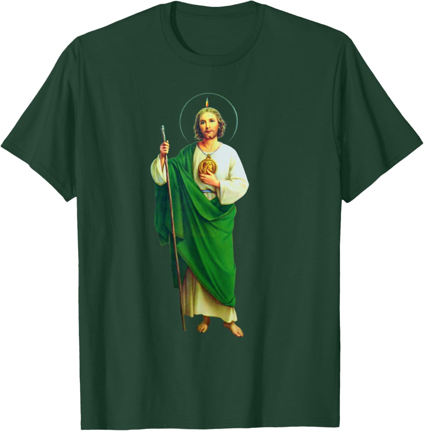 San Judas Tadeo Saint Jude Thaddeus T-Shirt - T-Shirt | Forest