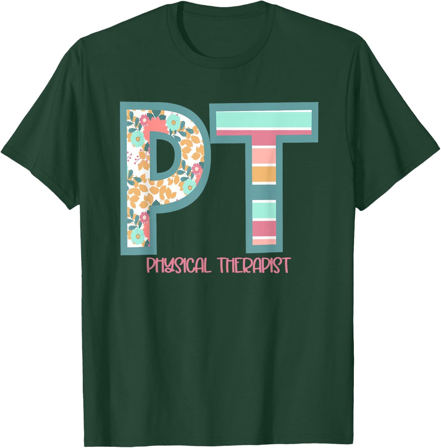 Groovy Physical Therapy PT Physical Therapist Back To School T-Shirt - T-Shirt | Forest