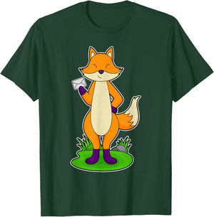 Fox Postman Letter T-Shirt - T-Shirt | Forest