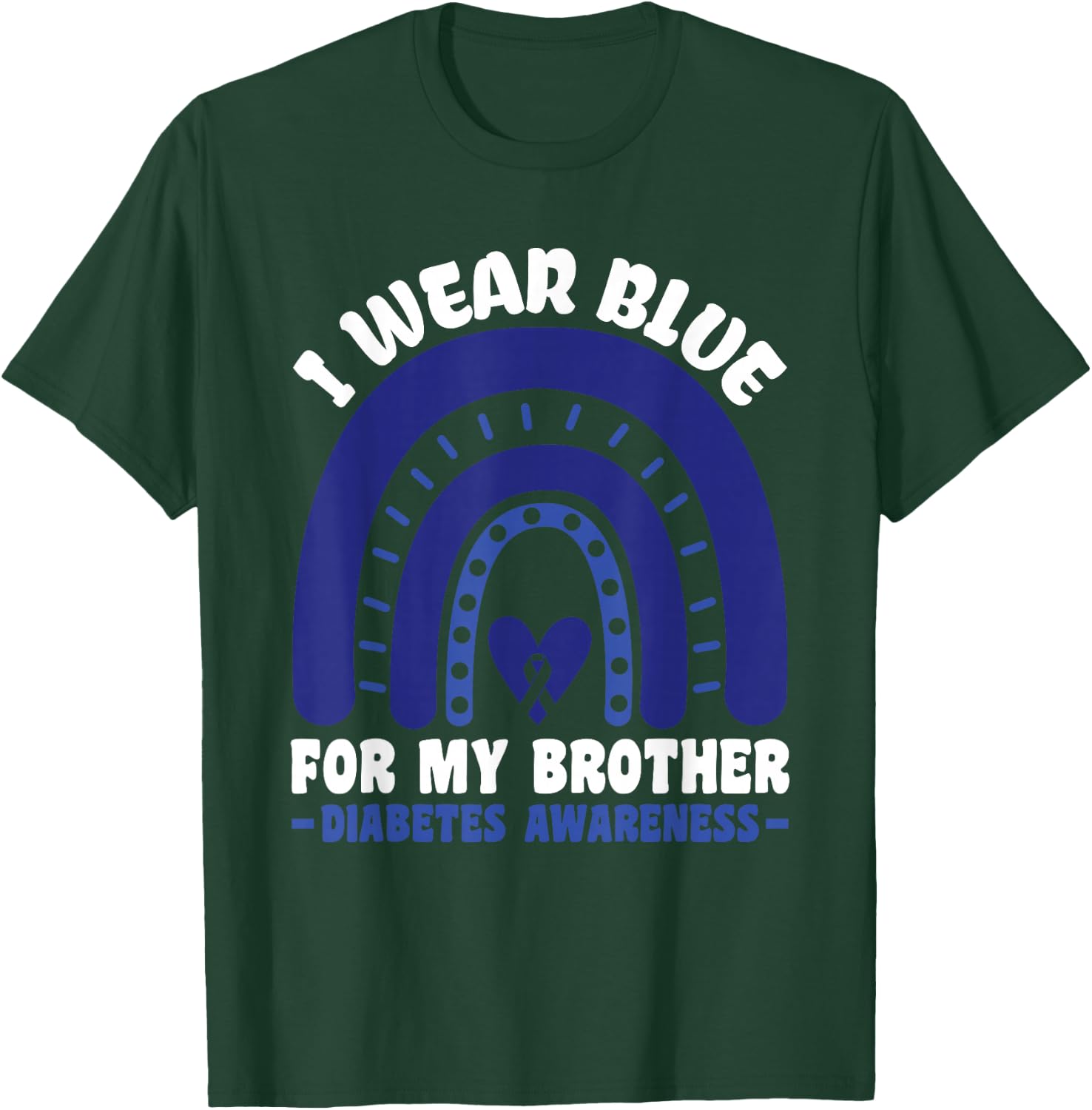 T1D Diabetes Awareness - Diabetic Type 1 Diabetes T-Shirt - T-Shirt | Forest