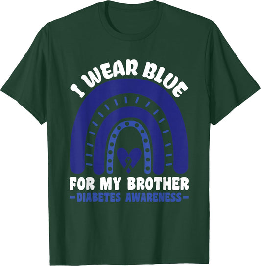 T1D Diabetes Awareness - Diabetic Type 1 Diabetes T-Shirt - T-Shirt | Forest