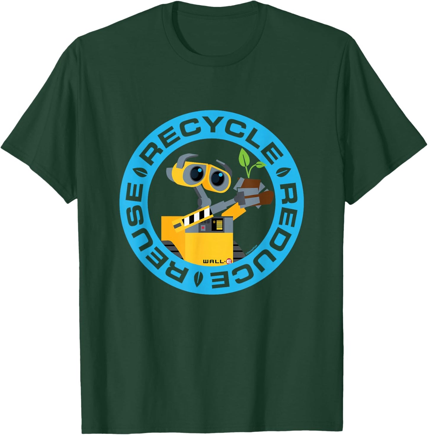 Wall-E - Recycle Reduce Reuse T-Shirt - T-Shirt | Forest