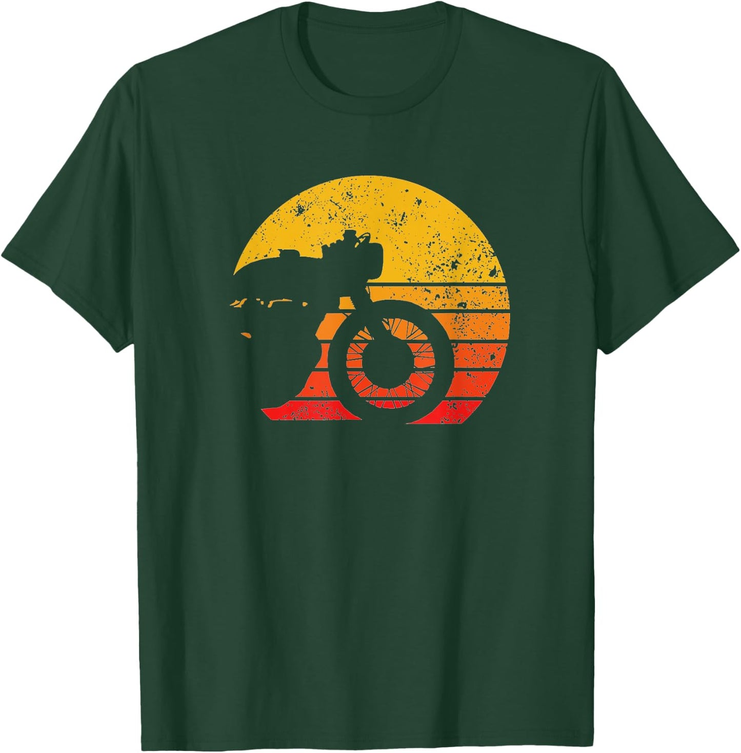 Motorcycle Shirt Cool Vintage Retro Cafe Racer Fan T-Shirt - T-Shirt | Forest
