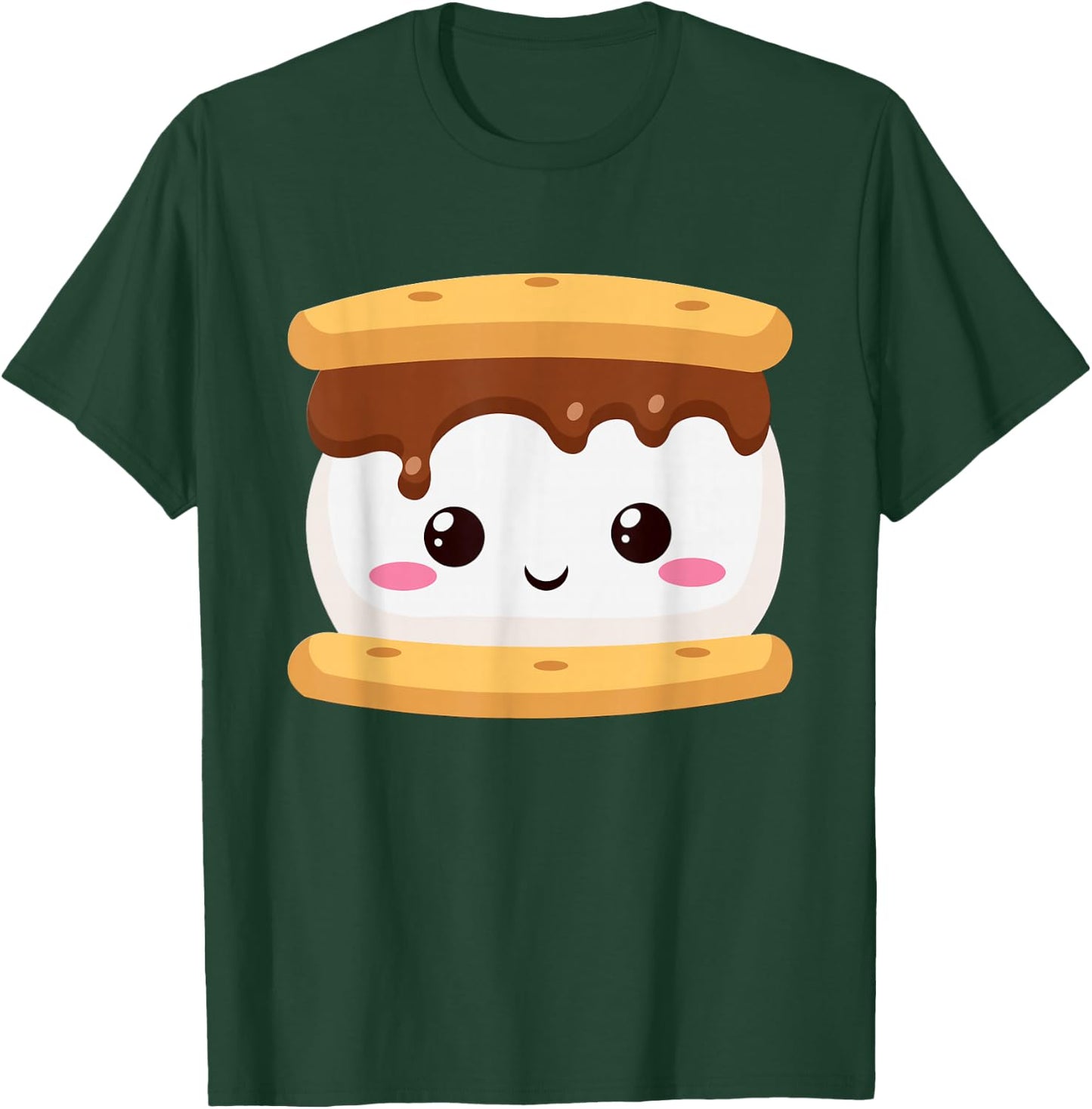 Kawaii Halloween Group Costume Party S'Mores Sandwich Smores T-Shirt - T-Shirt | Forest