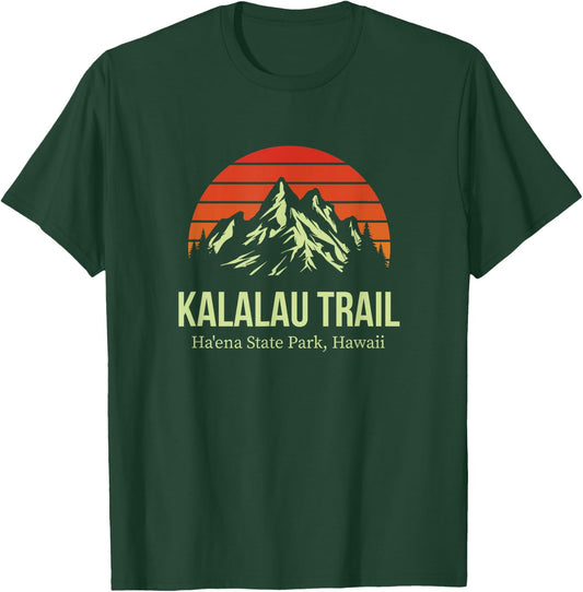 Kalalau Trail Ha'ena State Park Hawaii Outdoors Hiking T-Shirt - T-Shirt | Forest