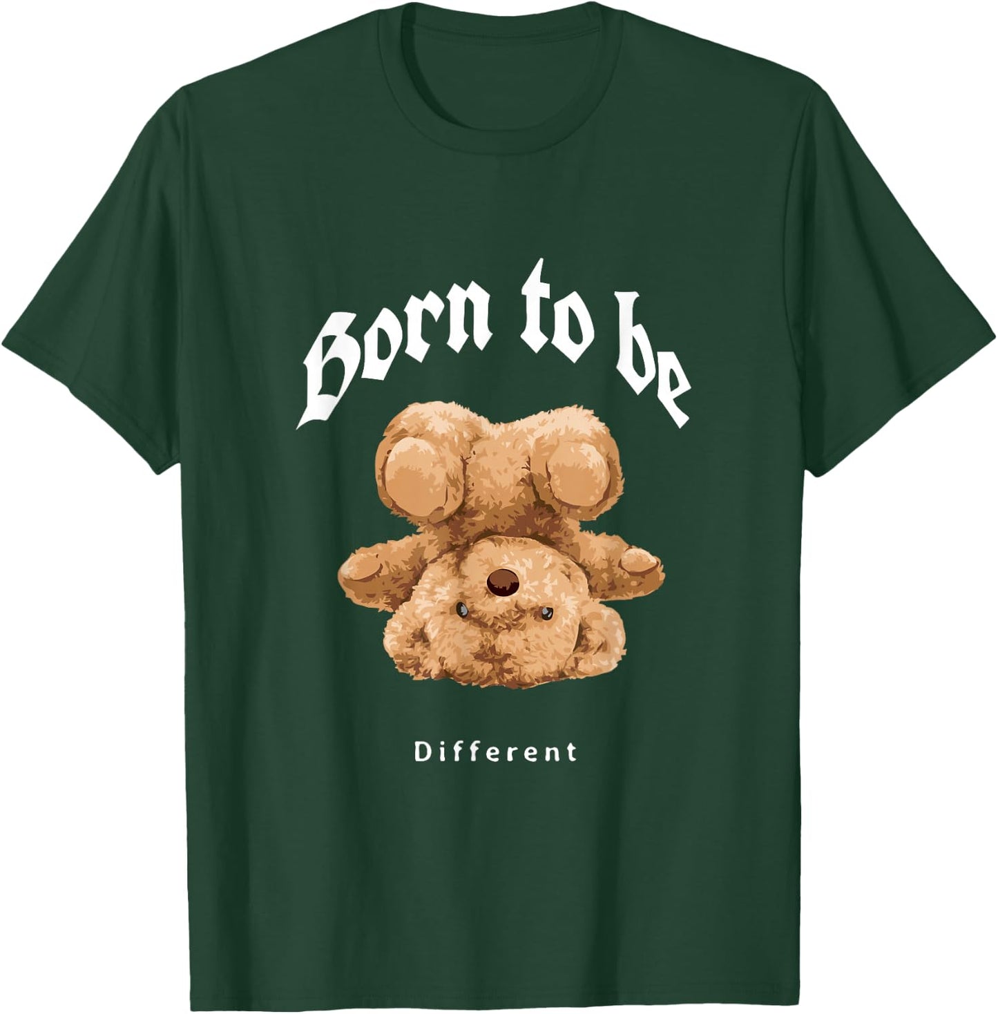 Born To Be Different Illustration Novelty Graphic Designs T-Shirt - T-Shirt | Forest