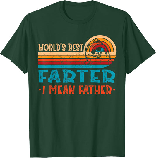 Worlds Best Farter I Mean Father Pomeranian Dad Fathers T-Shirt - T-Shirt | Forest