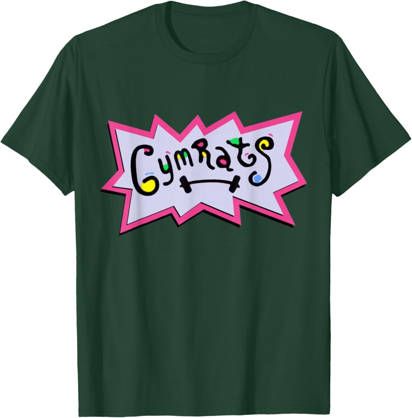 Gymrats Gym Rat Lifting Retro 90's T-Shirt - T-Shirt | Forest