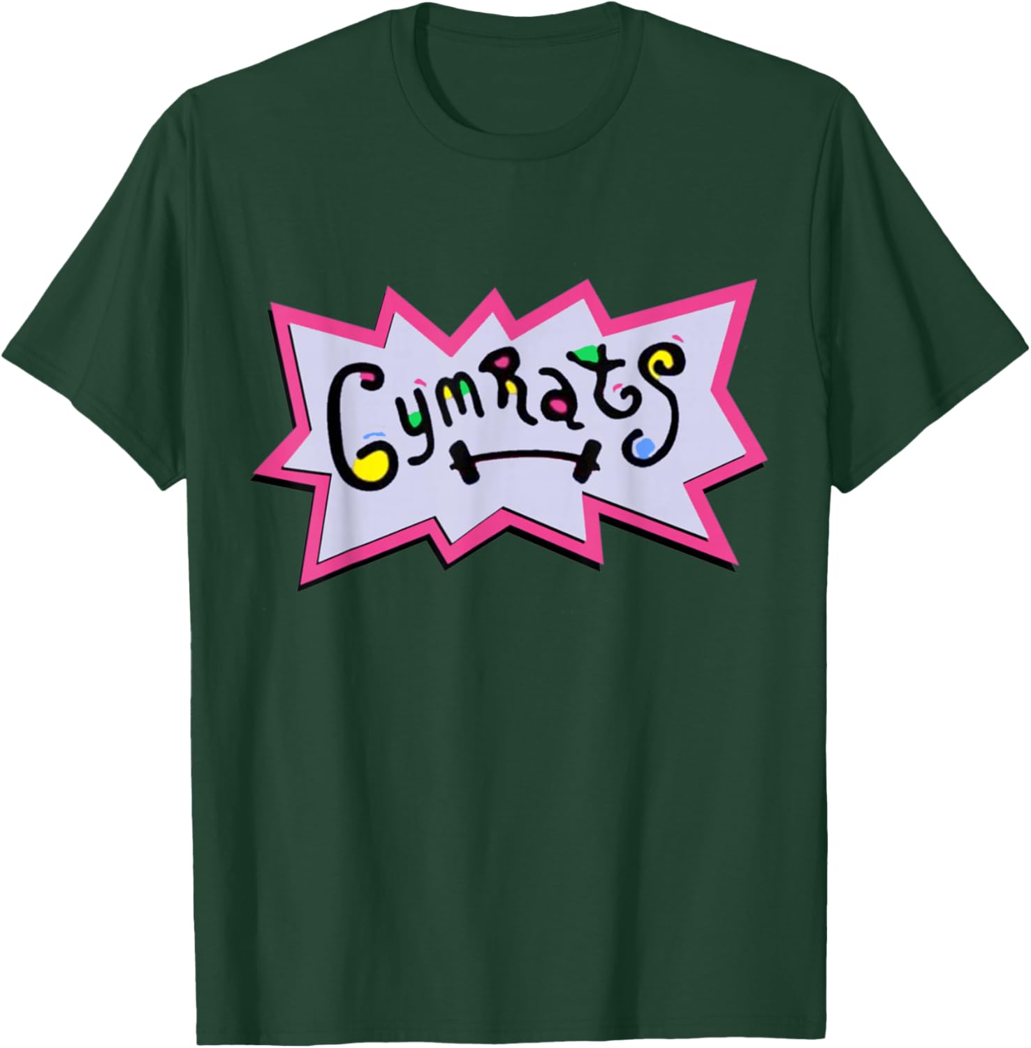 Gymrats Gym Rat Lifting Retro 90's T-Shirt - T-Shirt | Forest