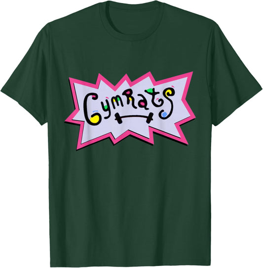 Gymrats Gym Rat Lifting Retro 90's T-Shirt - T-Shirt | Forest