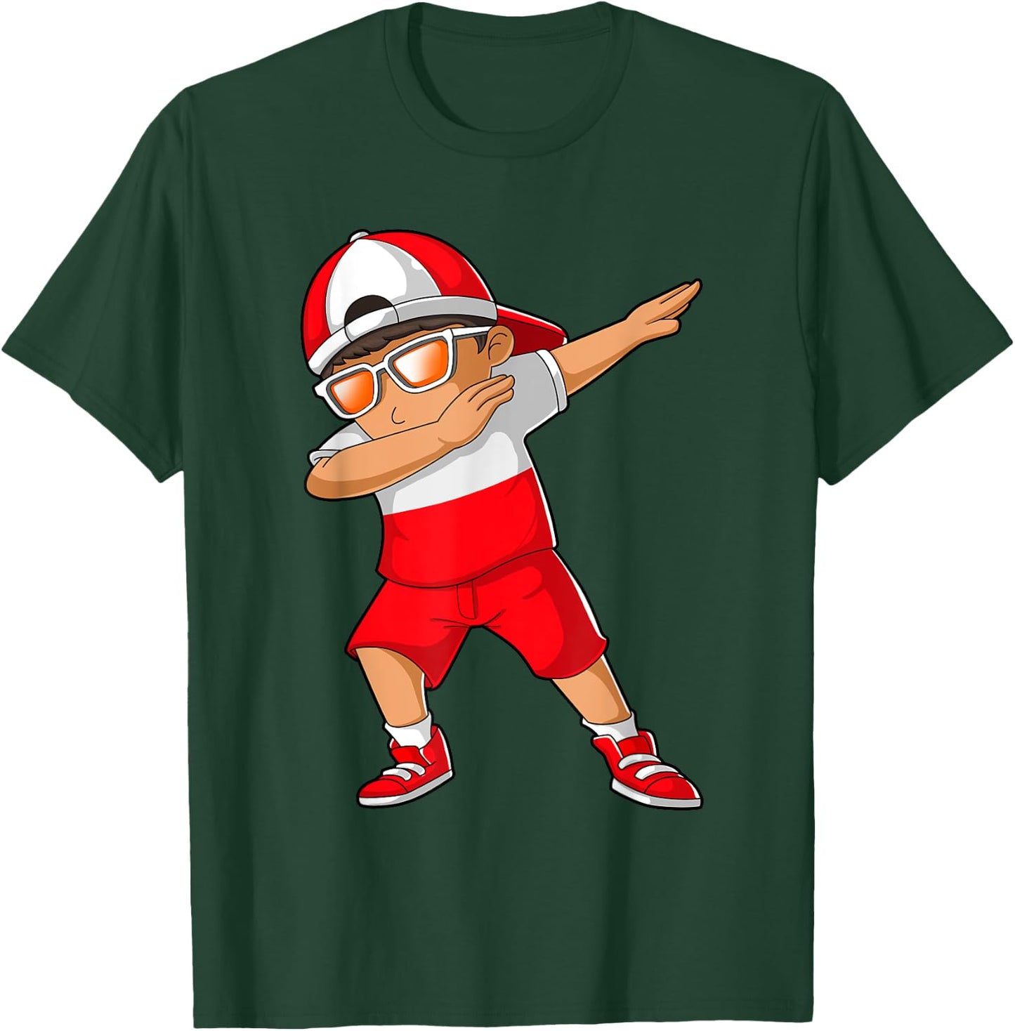 Polish Boy Poland Kid Patriotism Roots Heritage T-Shirt - T-Shirt | Forest