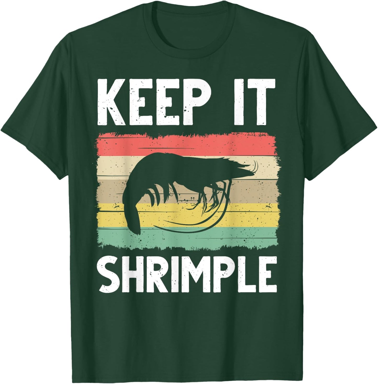 Funny Shrimp Gift Women Cool Fishing Prawn Lover T-Shirt - T-Shirt | Forest