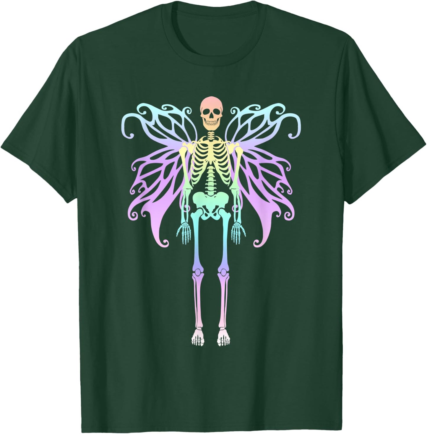 Skeleton Fairy Fairycore Aesthetic Pastel Goth Fairywave T-Shirt - T-Shirt | Forest