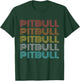 Pitbull Vintage Retro Black T-Shirt - T-Shirt | Forest