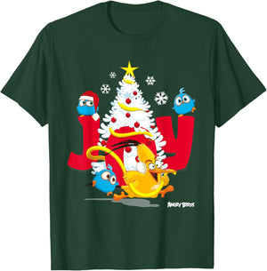 Angry Birds Christmas Joy Official Merchandise T-Shirt - T-Shirt | Forest