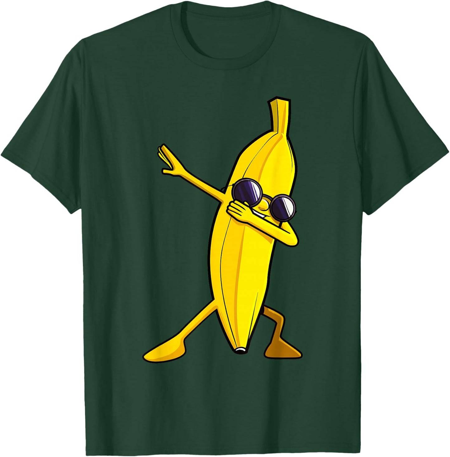 Dabbing Banana Hawaiian Tropical Fruit Lover Men Women Kids T-Shirt - T-Shirt | Forest
