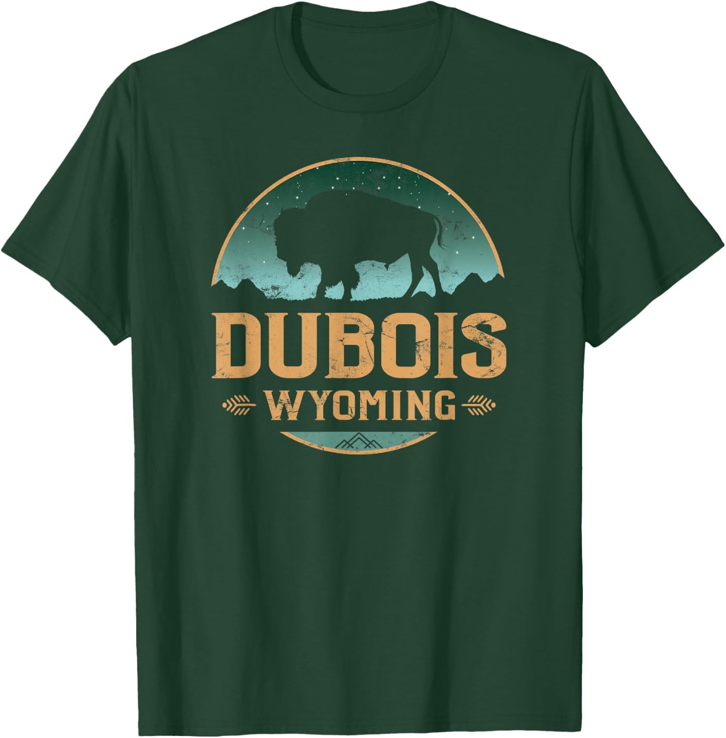 Dubois Wyoming WY Buffalo Bison T-Shirt - T-Shirt | Forest