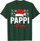 Pappi Claus Xmas Light Funny Santa Hat Christmas Ugly T-Shirt - T-Shirt | Forest