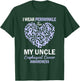 I Wear Periwinkle For My Uncle Esophageal Cancer Awareness T-Shirt - T-Shirt | Forest