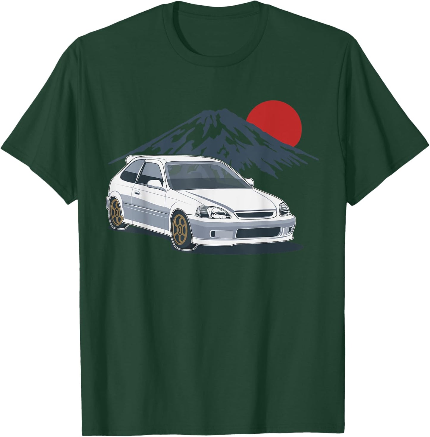 JDM Japan Motorsport tuning car 90s T-Shirt - T-Shirt | Forest