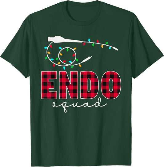Endo Squad Endoscopy Endo Nurse Tech Crew Christmas T-Shirt - T-Shirt | Forest