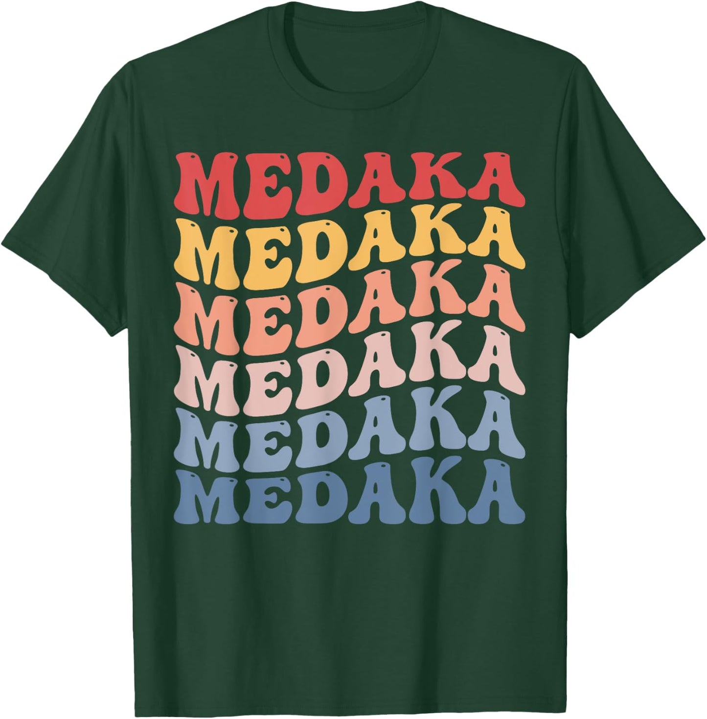 Medaka Groovy Retro Fish T-Shirt - T-Shirt | Forest