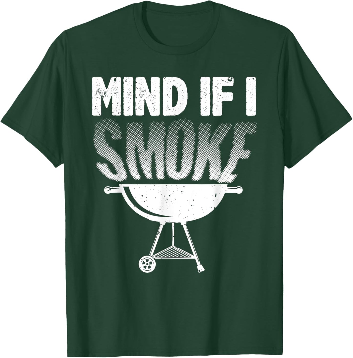 Smoking Dad Grilling Meat BBQ Smoker Food Griller T-Shirt - T-Shirt | Forest