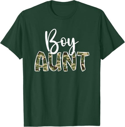 Boy Aunt Of Boys Auntie Boy Auntie Boys Aunt T-Shirt - T-Shirt | Forest