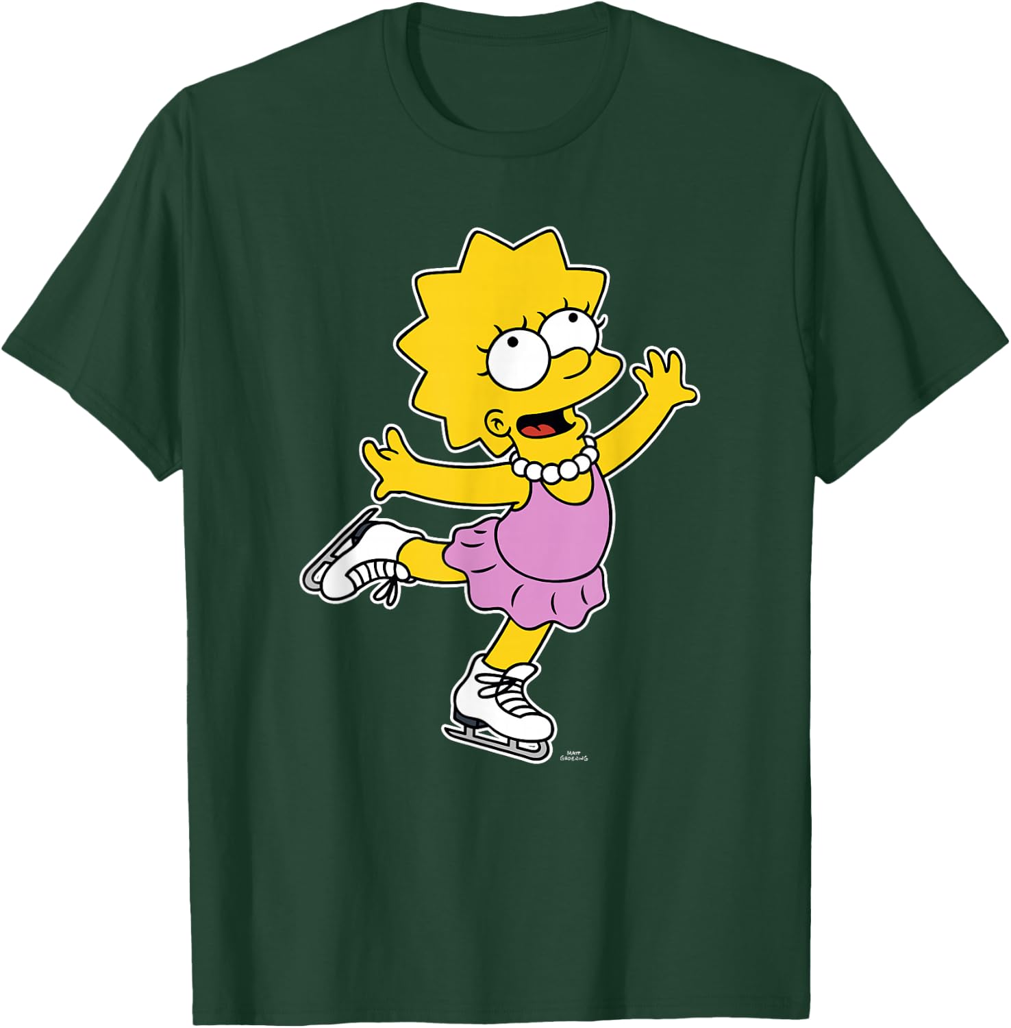 The Simpsons Lisa Ice Skating Alt T-Shirt - T-Shirt | Forest