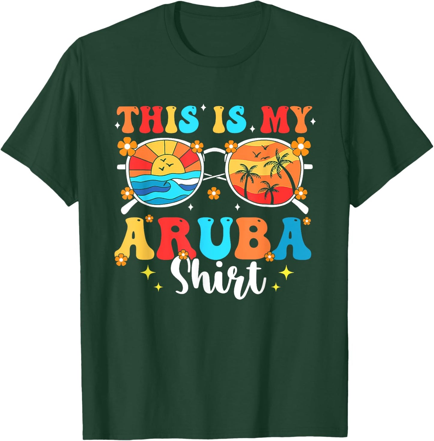 Matching Summer Family Vacation Beach Trip Aruba T-Shirt - T-Shirt | Forest