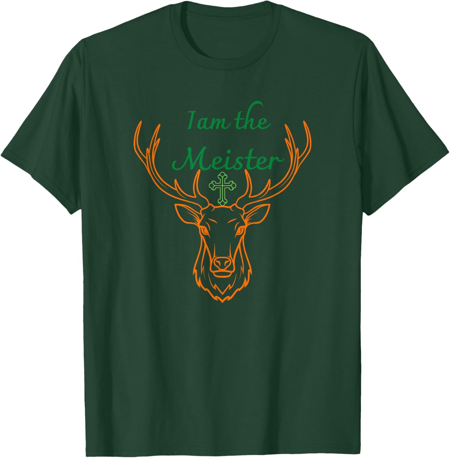 Iam the Meister Jaegermeister Dad Mom Deer T-Shirt - T-Shirt | Forest