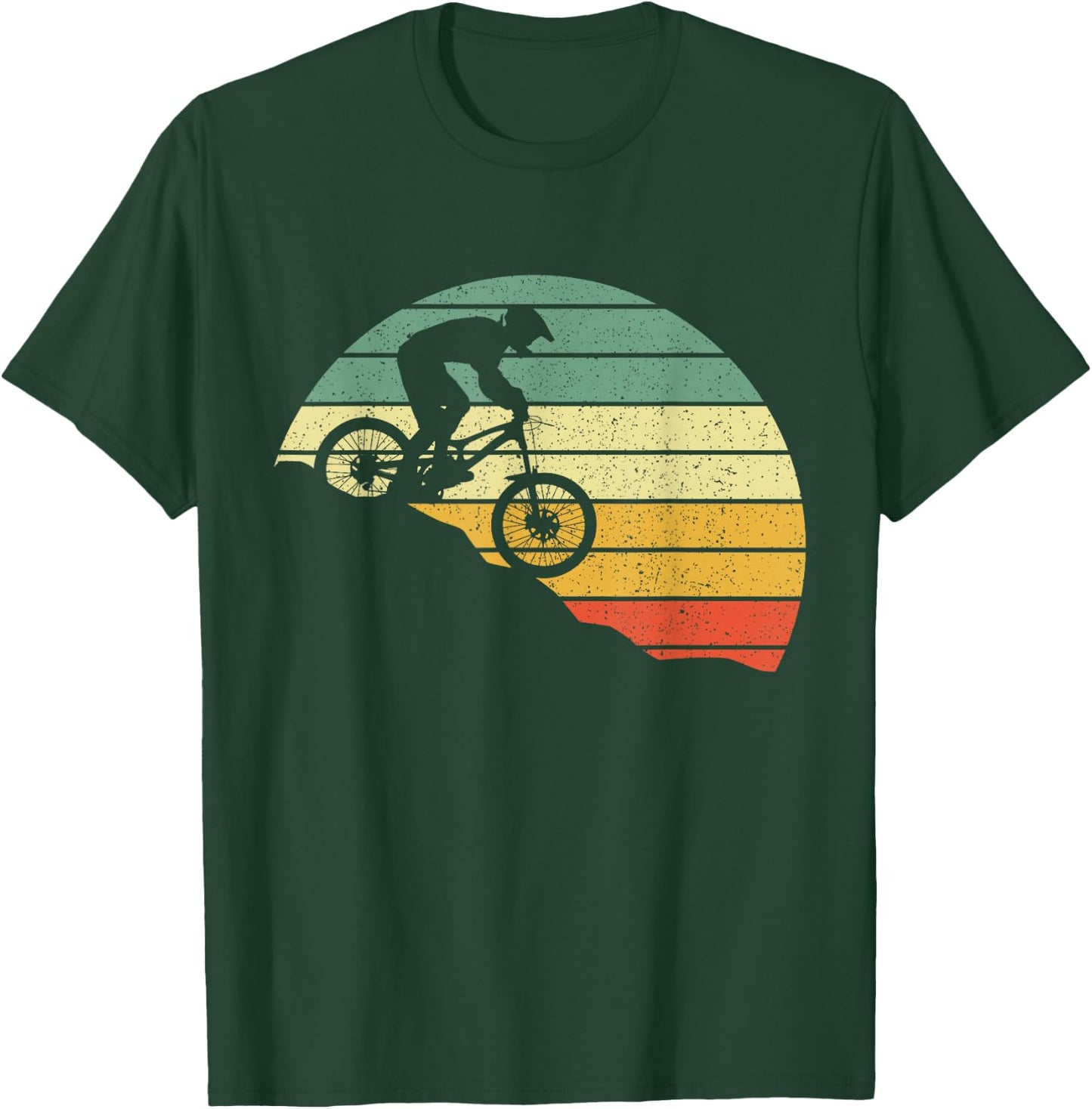 Downhill MTB Mountain Bike Vintage Retro Mountain Bike T-Shirt - T-Shirt | Forest