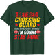 Retired Crossing Guard Crosswalk Attendant Retirement T-Shirt - T-Shirt | Forest