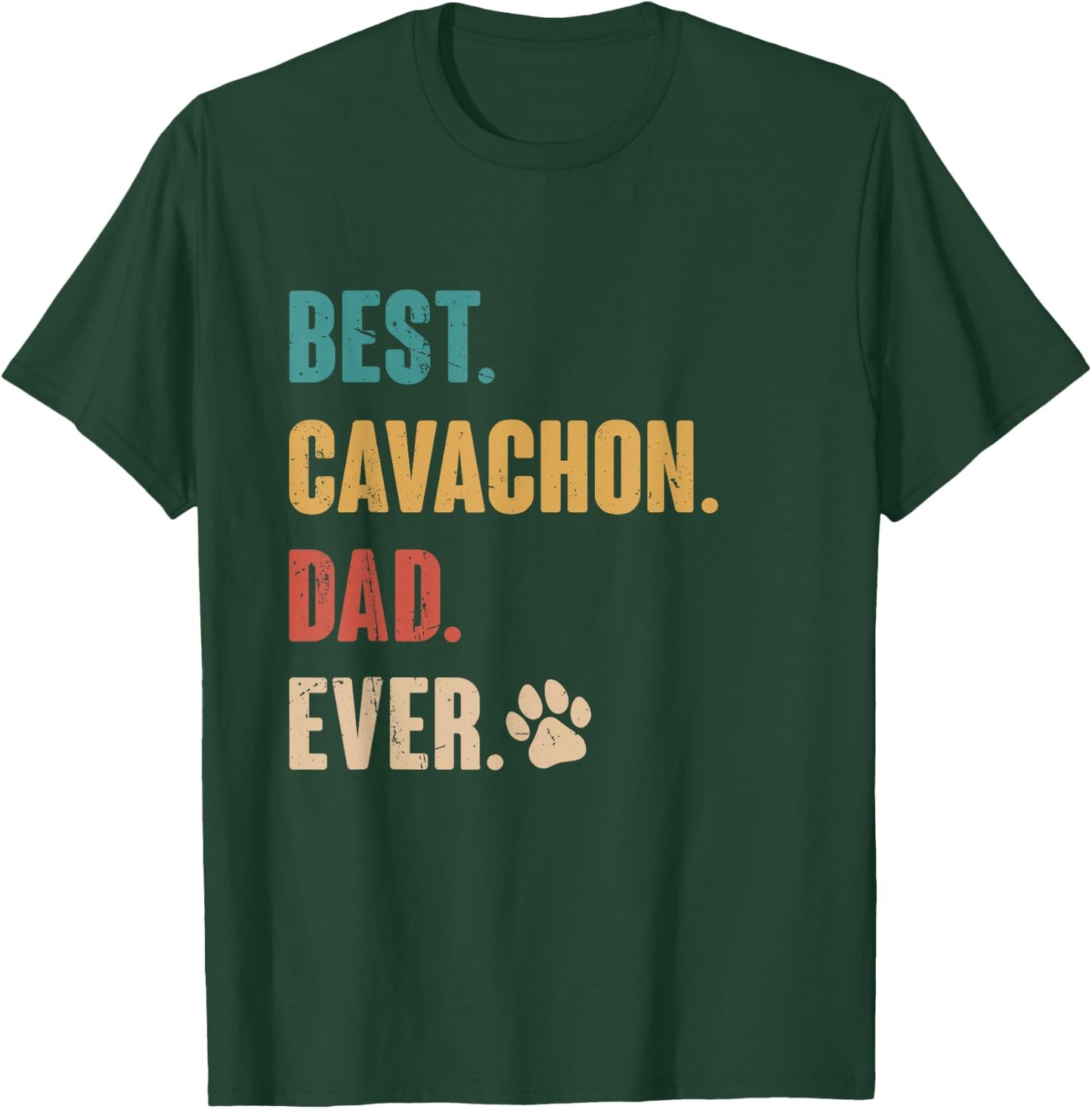 Best Cavachon Dad Funny Cavachon Dog Lovers Gift T-Shirt - T-Shirt | Forest