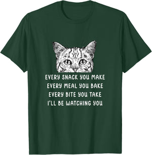 Every snack you make Every meal you bake Tabby Cat Women Girls Kids T-Shirt - T-Shirt | Forest