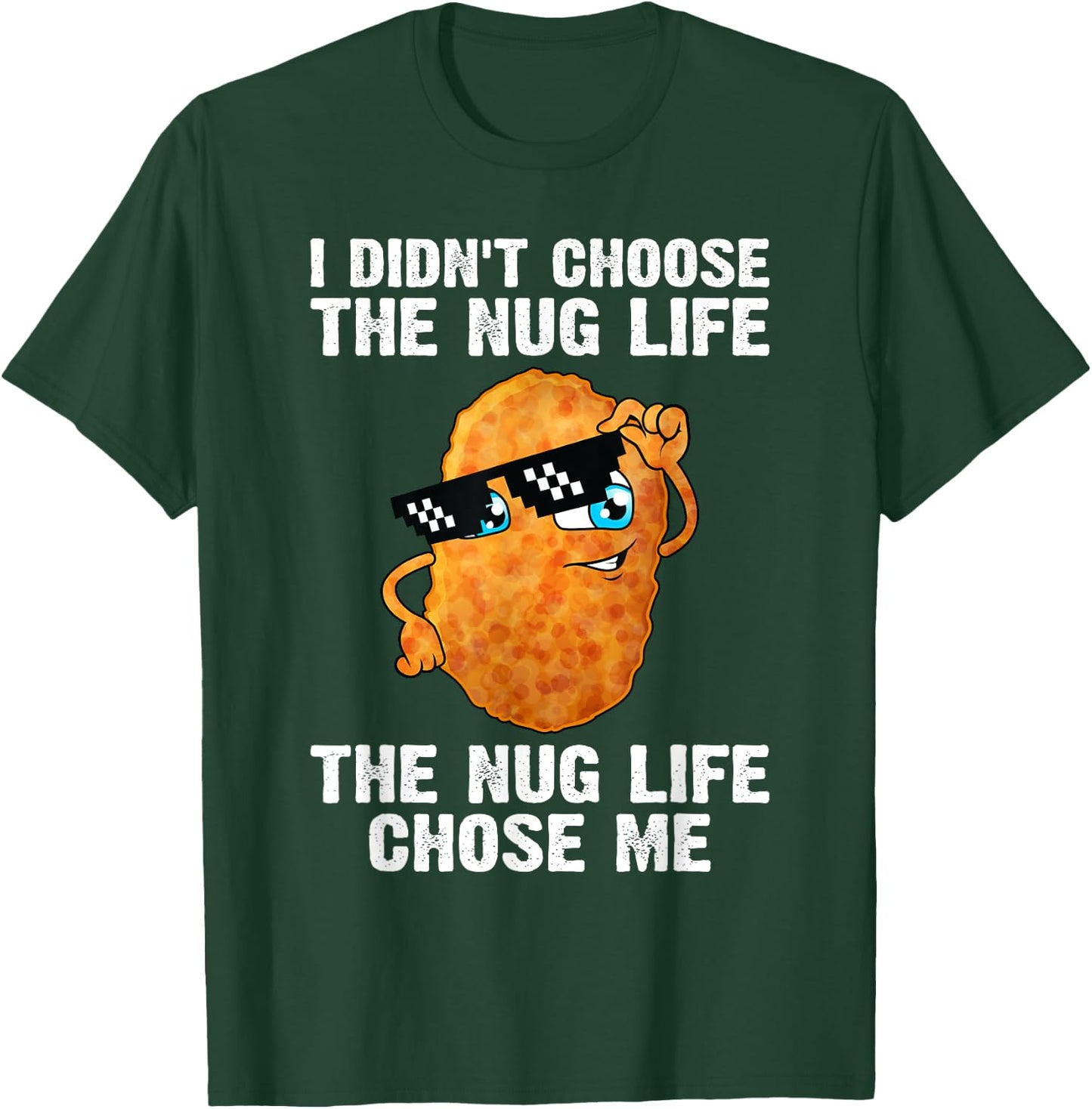 Cool Chicken Nugget Women Kids Chicken Lover Nuggets T-Shirt - T-Shirt | Forest