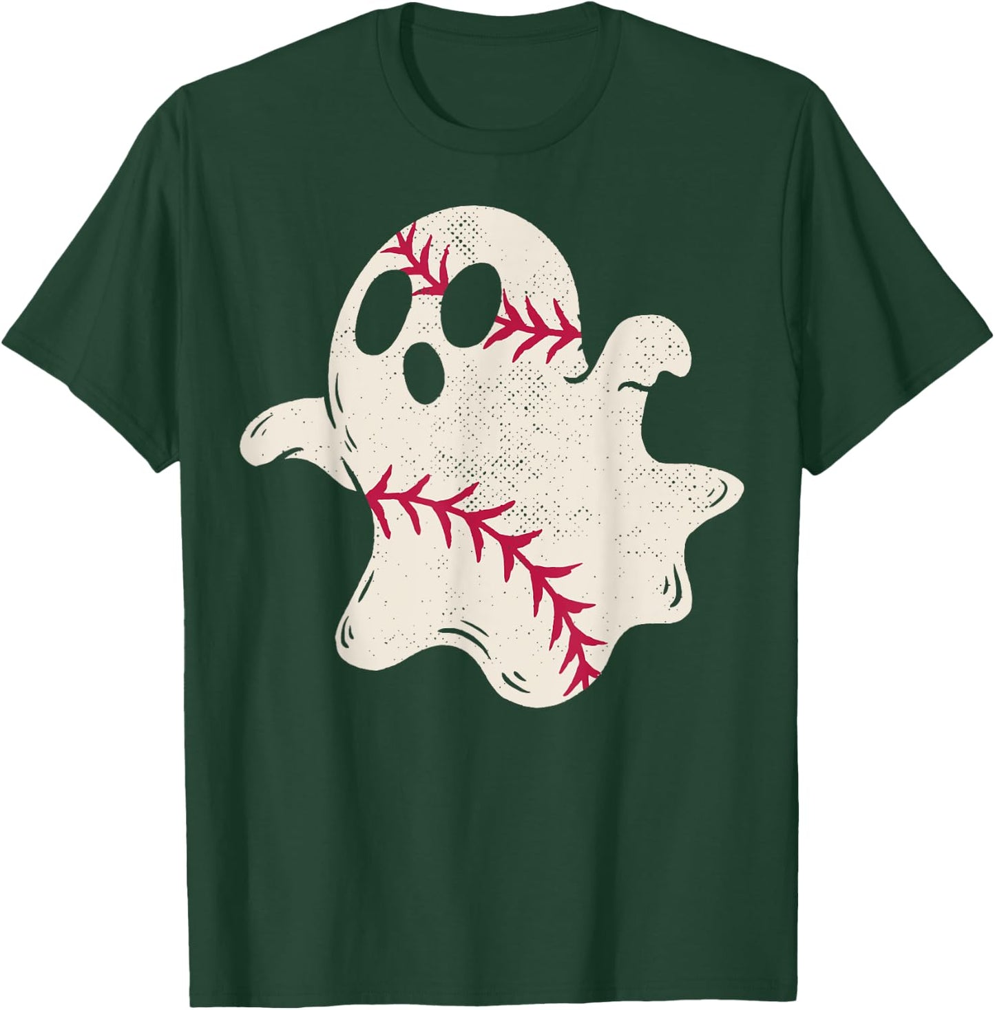 Spooky Baseball Ghost T-Shirt - T-Shirt | Forest