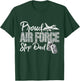 Proud Air Force Step Dad Air Force Graduation USAF Step Dad T-Shirt - T-Shirt | Forest