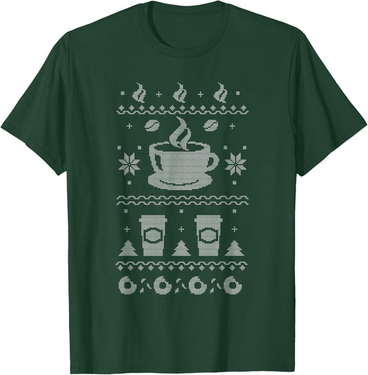 Coffee Ugly Christmas T-Shirt - T-Shirt | Forest