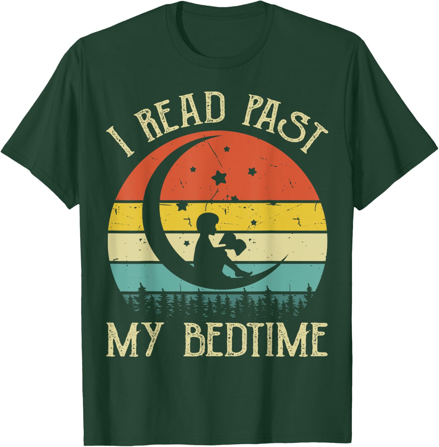 Book-Shirt I Read Past My Bedtime Kids Toddler Reading Nerdy T-Shirt - T-Shirt | Forest