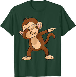 Funny Monkey Shirt Women Men Kids Toddler Adult T-Shirt - T-Shirt | Forest