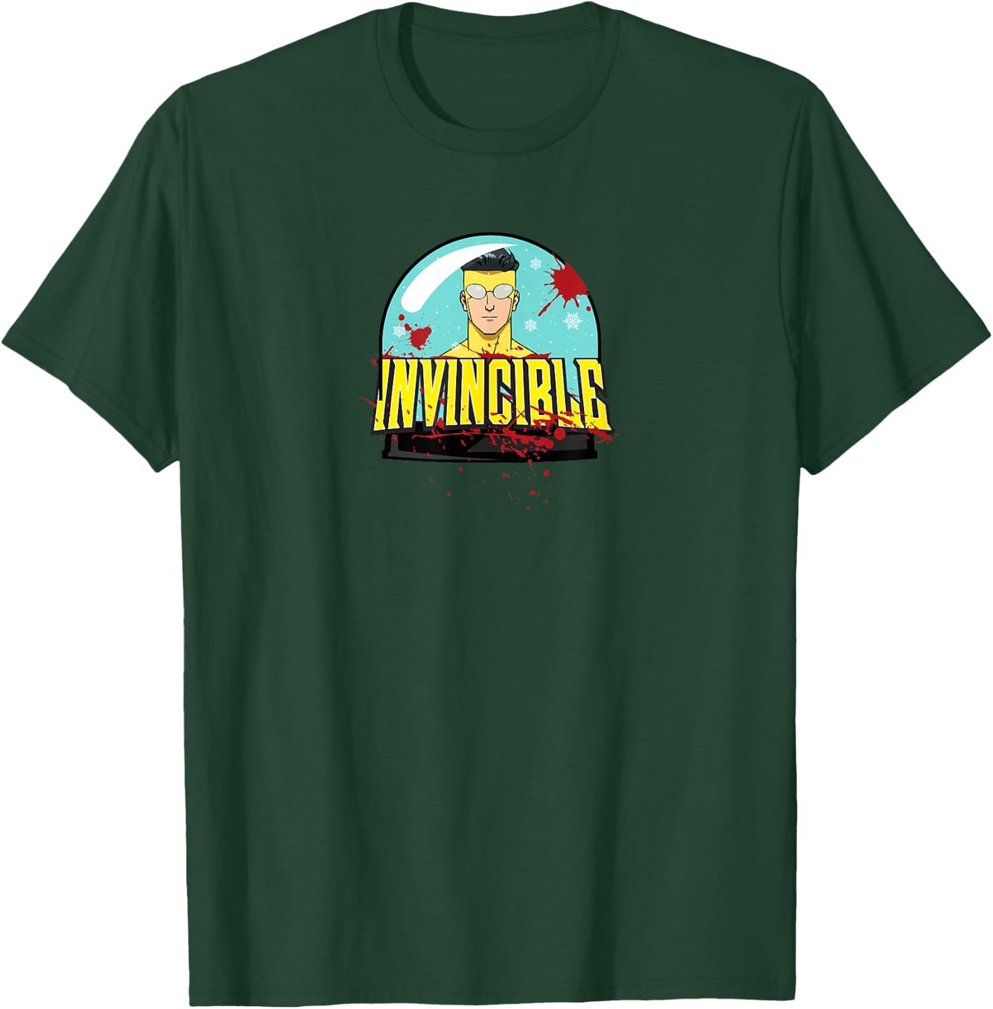 INVINCIBLE - Mark Grayson Holiday Snowglobe T-Shirt - T-Shirt | Forest