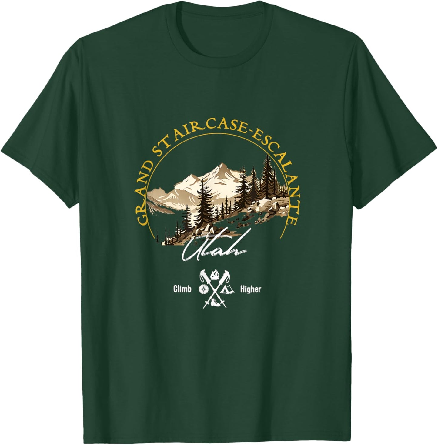 Grand Staircase-Escalante Retro Vintage Apparel - Souvenir T-Shirt - T-Shirt | Forest