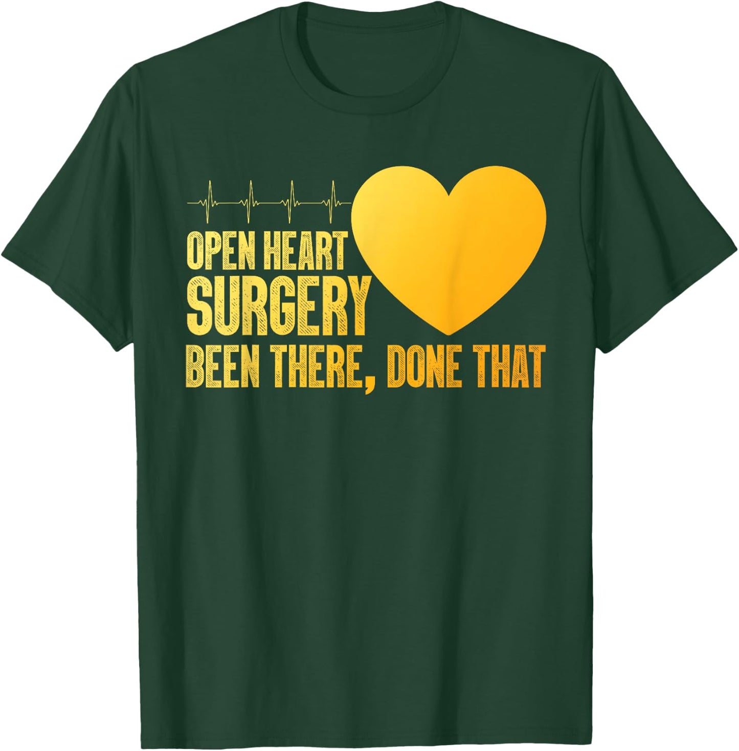 Cool Open Heart Surgery Art Men Women Heart Attack Recovery T-Shirt - T-Shirt | Forest