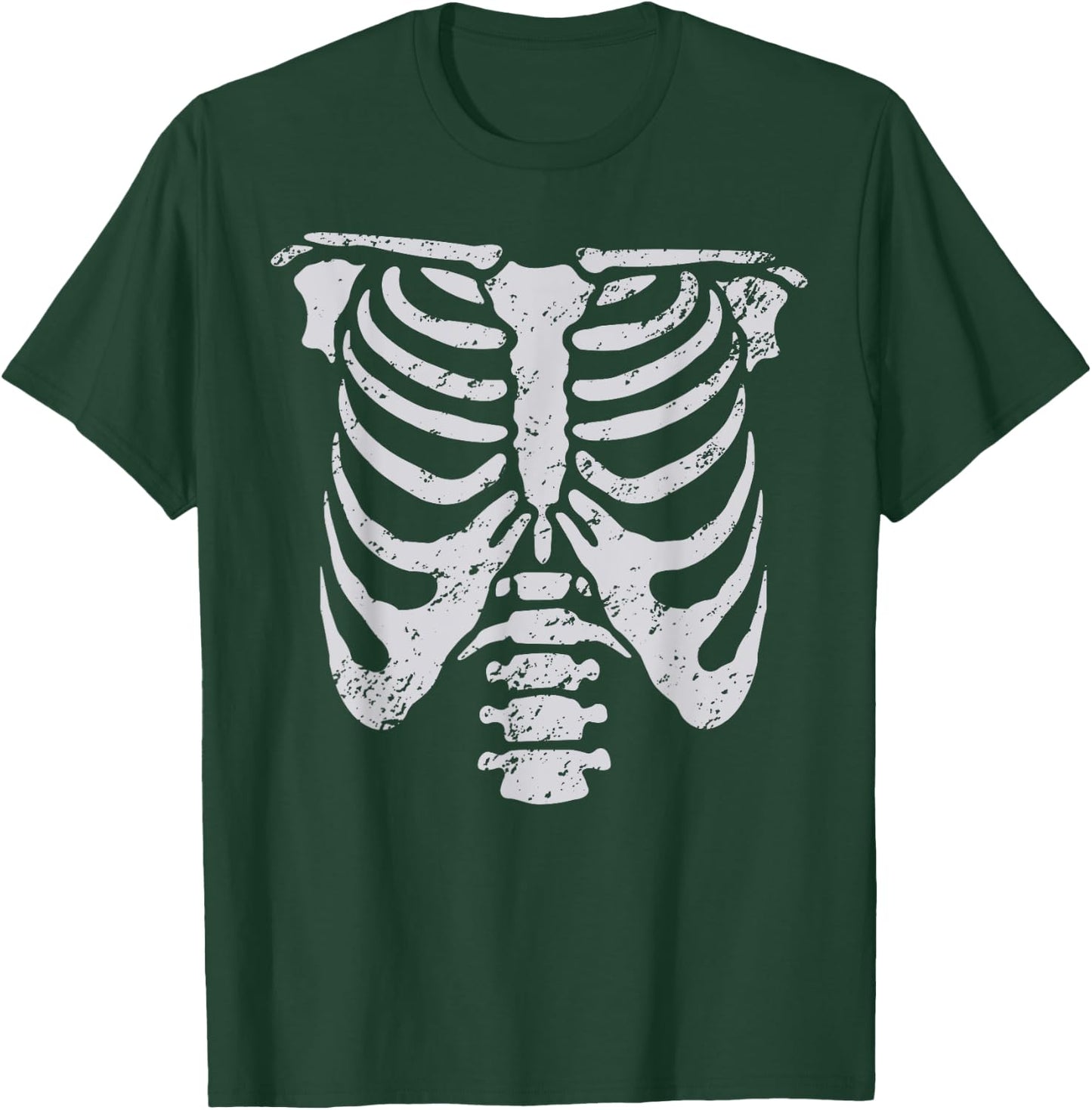 Skeleton Rib Cage Easy Halloween Costume Ribcage Skull T-Shirt - T-Shirt | Forest